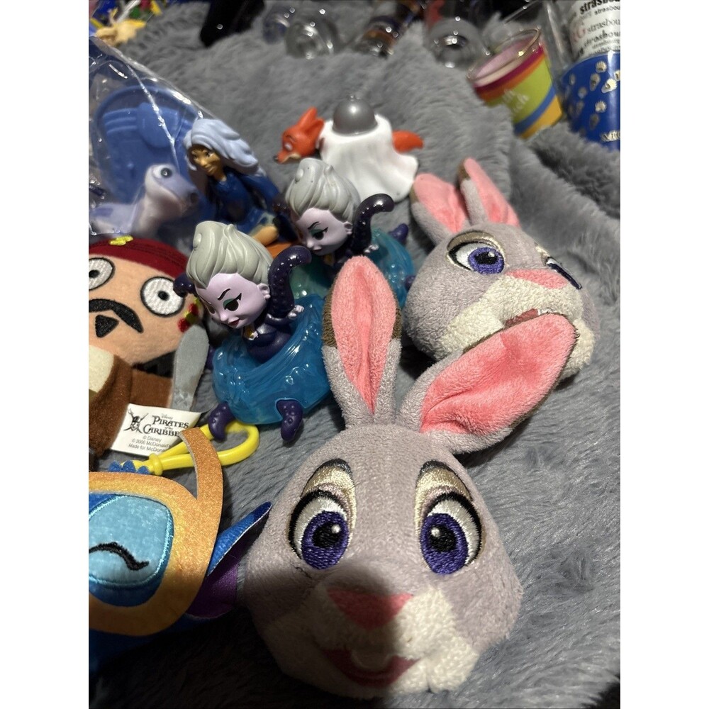 Assorted Toy Lot 39 Figurines Disney Fast Food Figures Vintage and Modern Toys